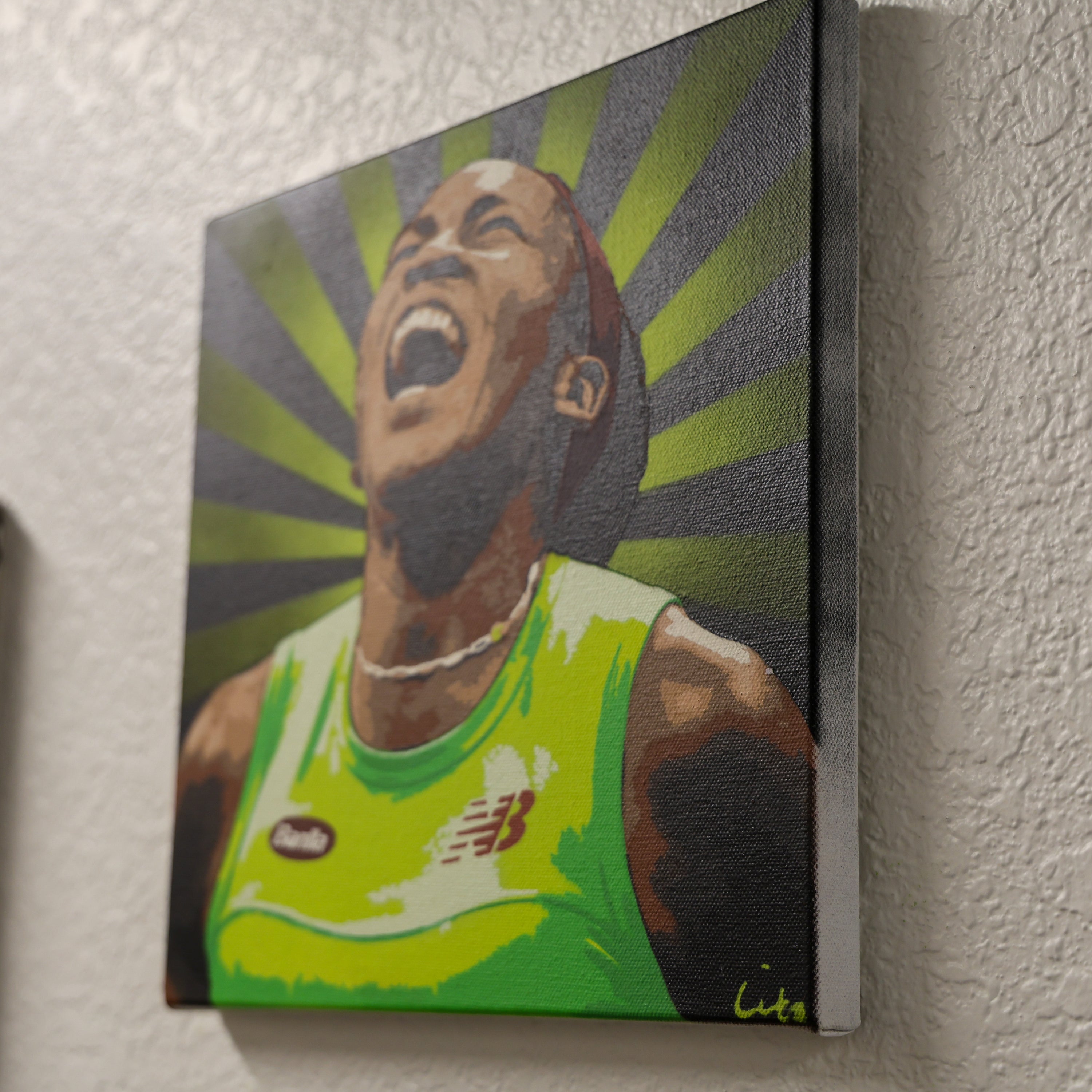 coco gauff spray paint art