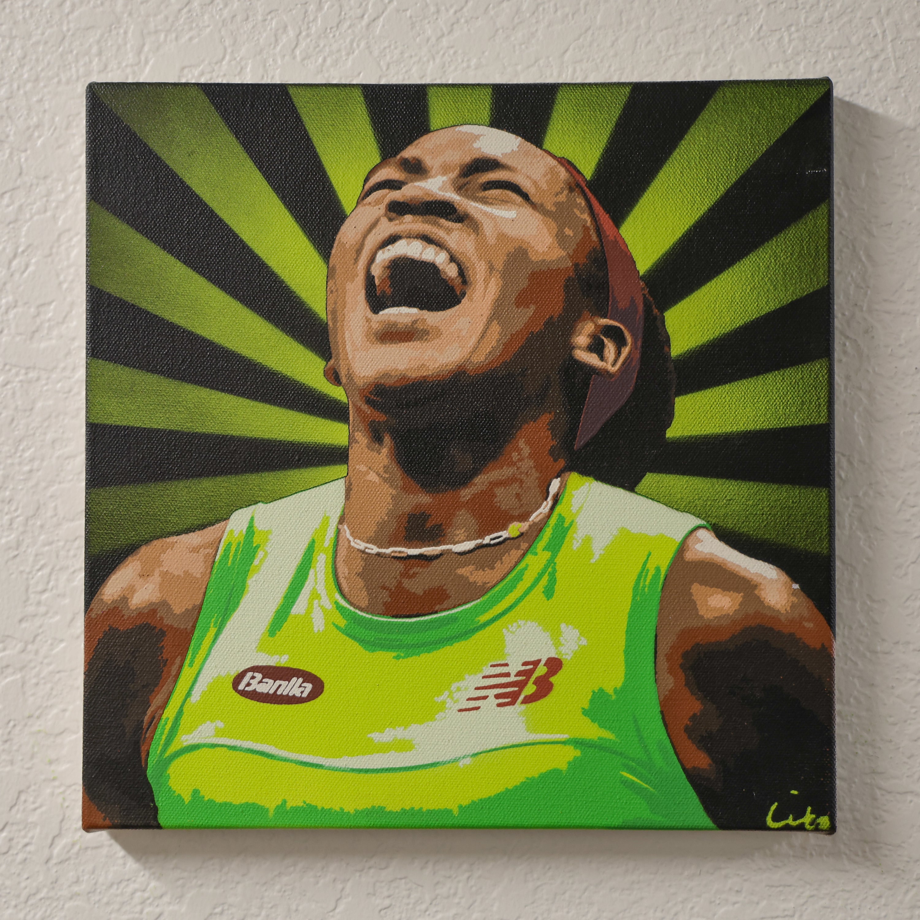 coco gauff spray paint art