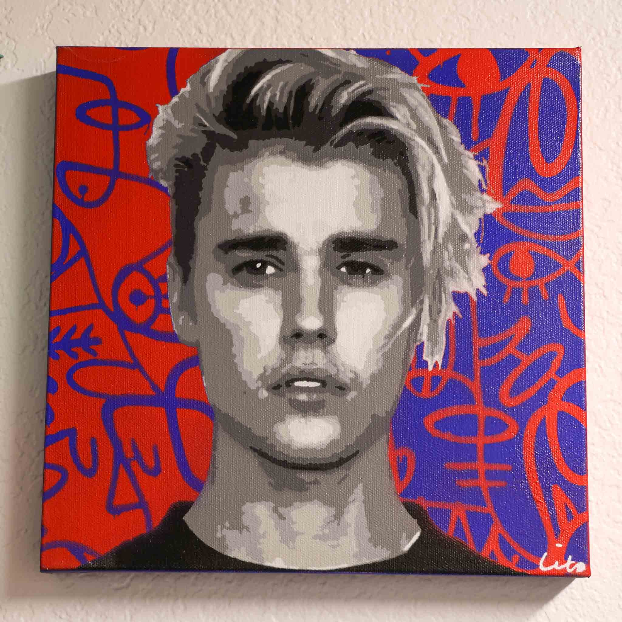 Justin Bieber - original spray painting by Made By Cito