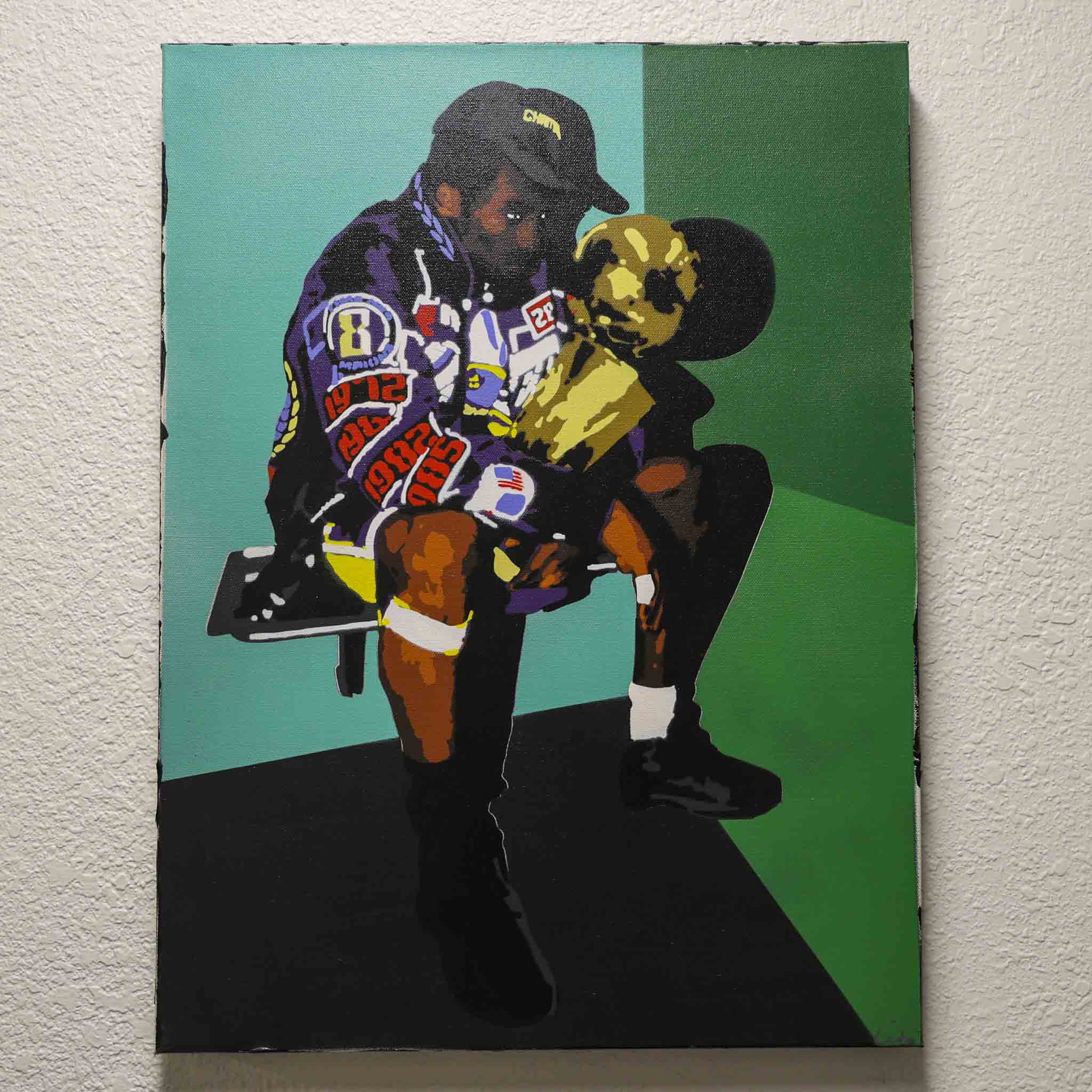 Kobe Bryant - original spray painting by Made By Cito