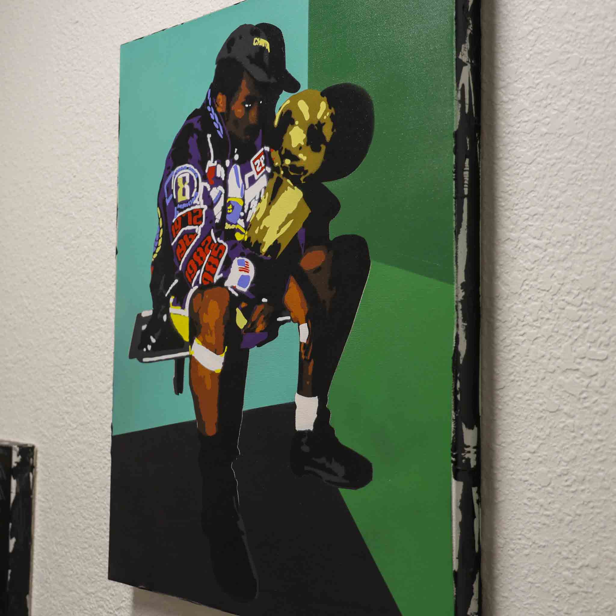 Kobe Bryant - original spray painting by Made By Cito
