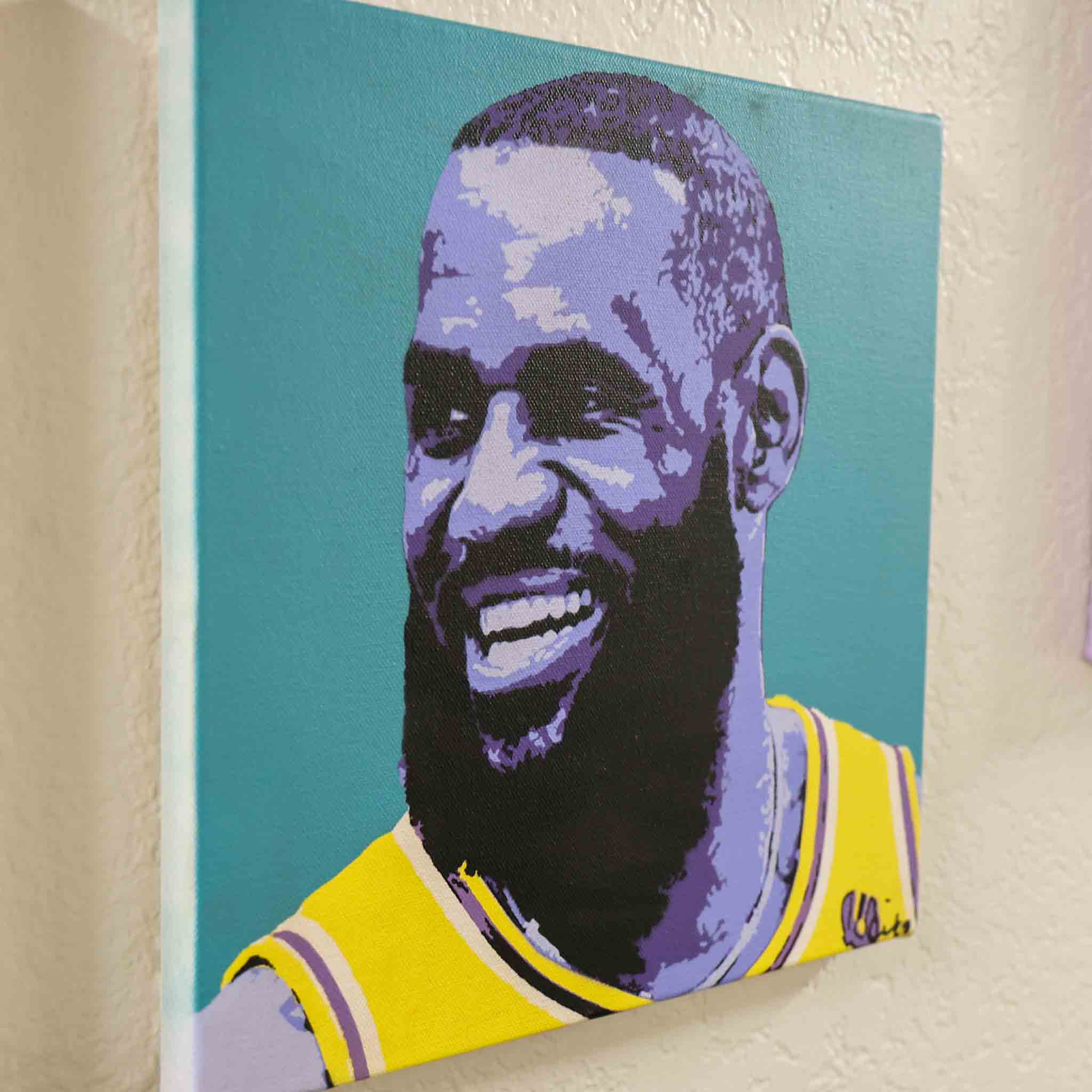 LeBron James Blue detail - Made By Cito