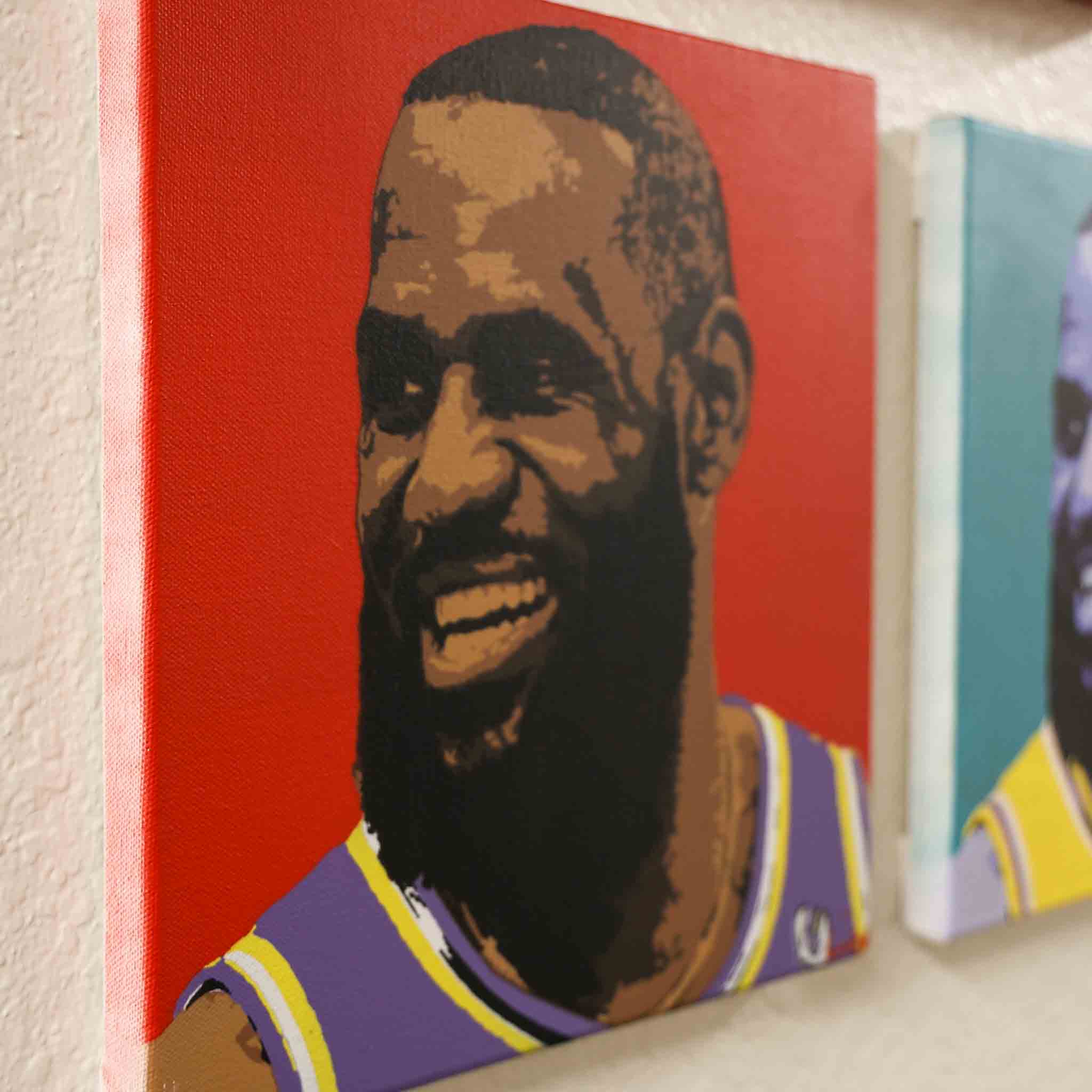 LeBron James Red detail - Made By Cito
