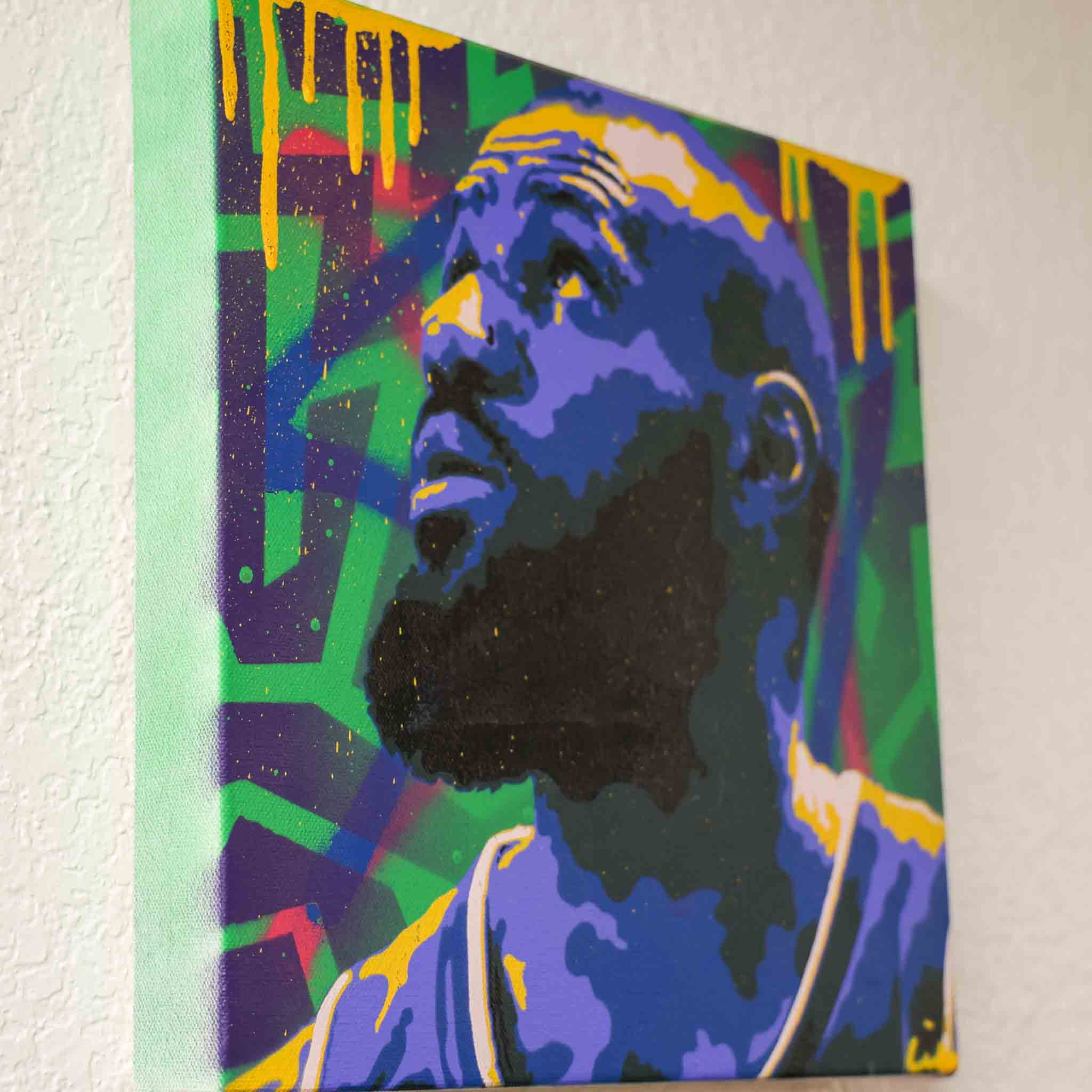 LeBron James (Trippy) - original spray painting by Made By Cito