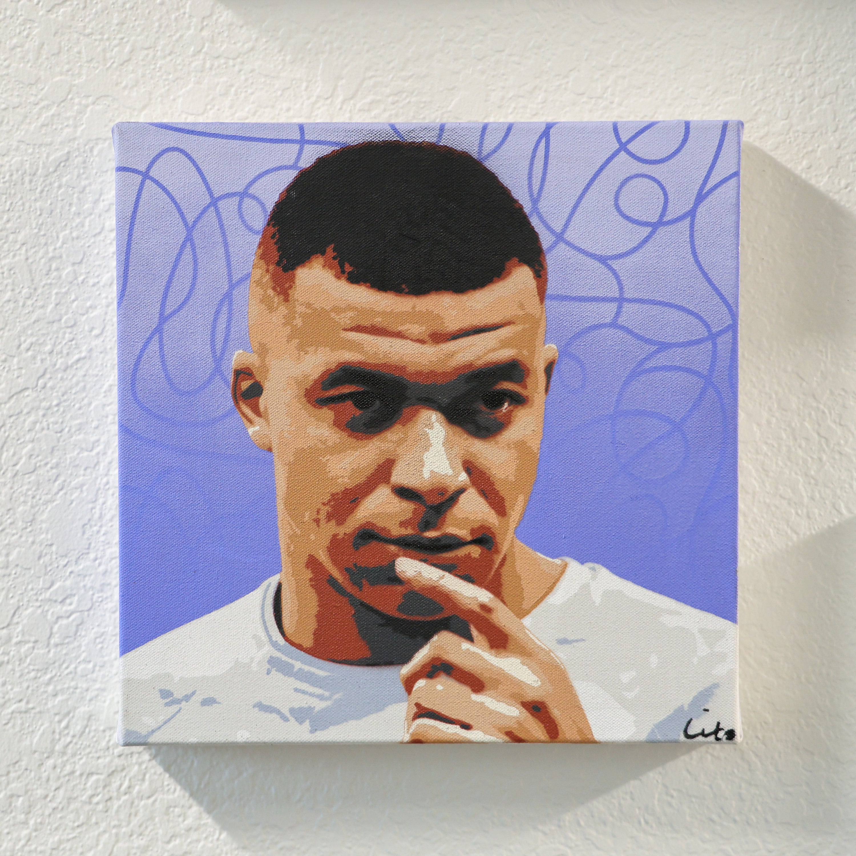 kylian mbappe spray paint art