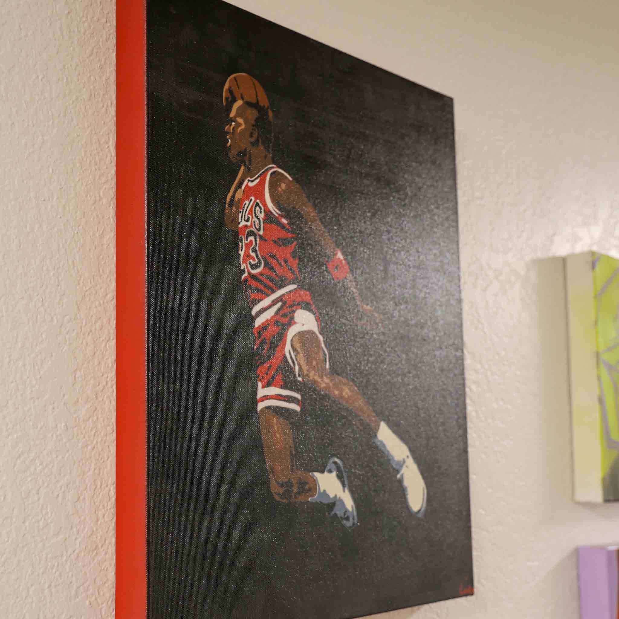 Michael Jordan Dunk - original spray painting by Made By Cito