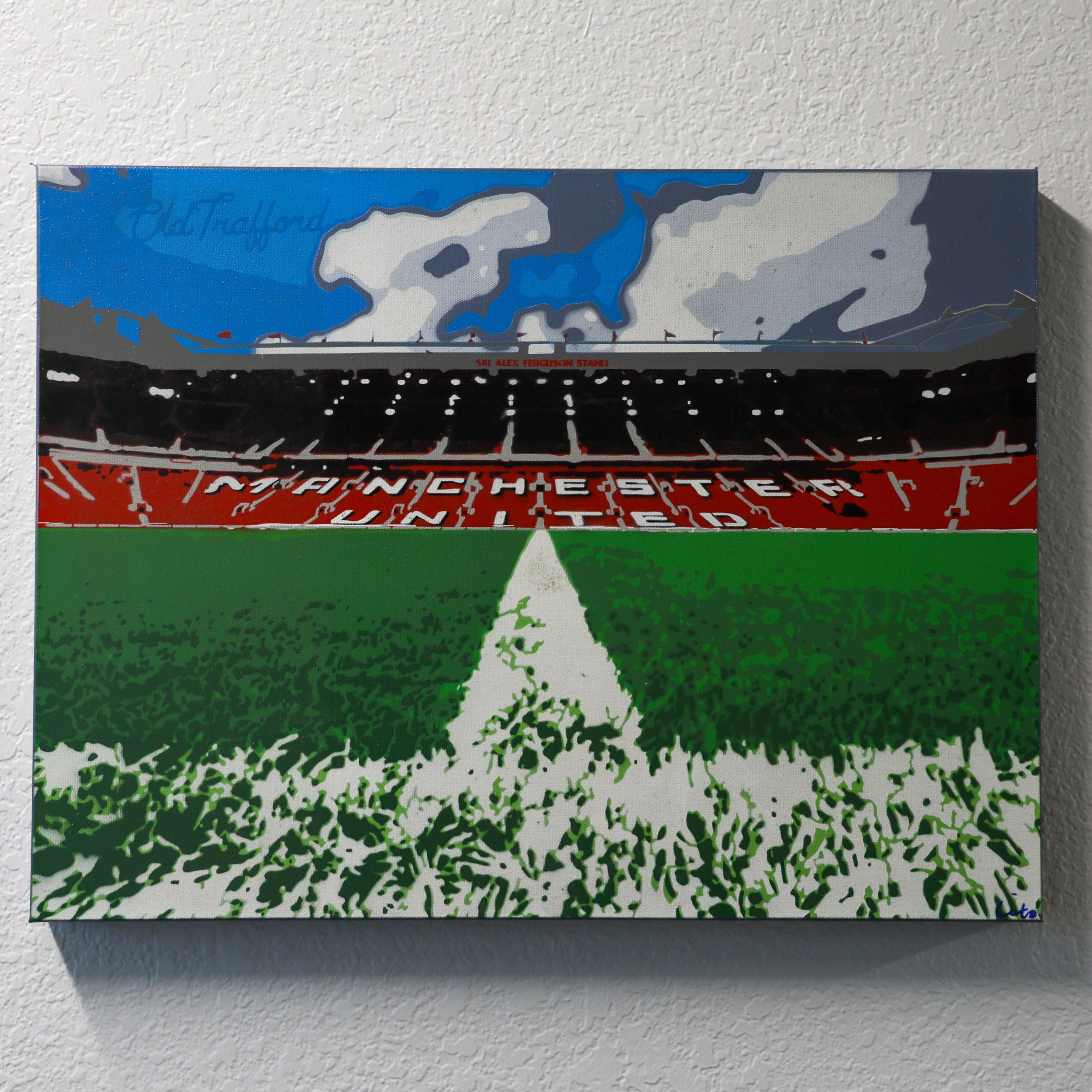 old trafford spray paint art
