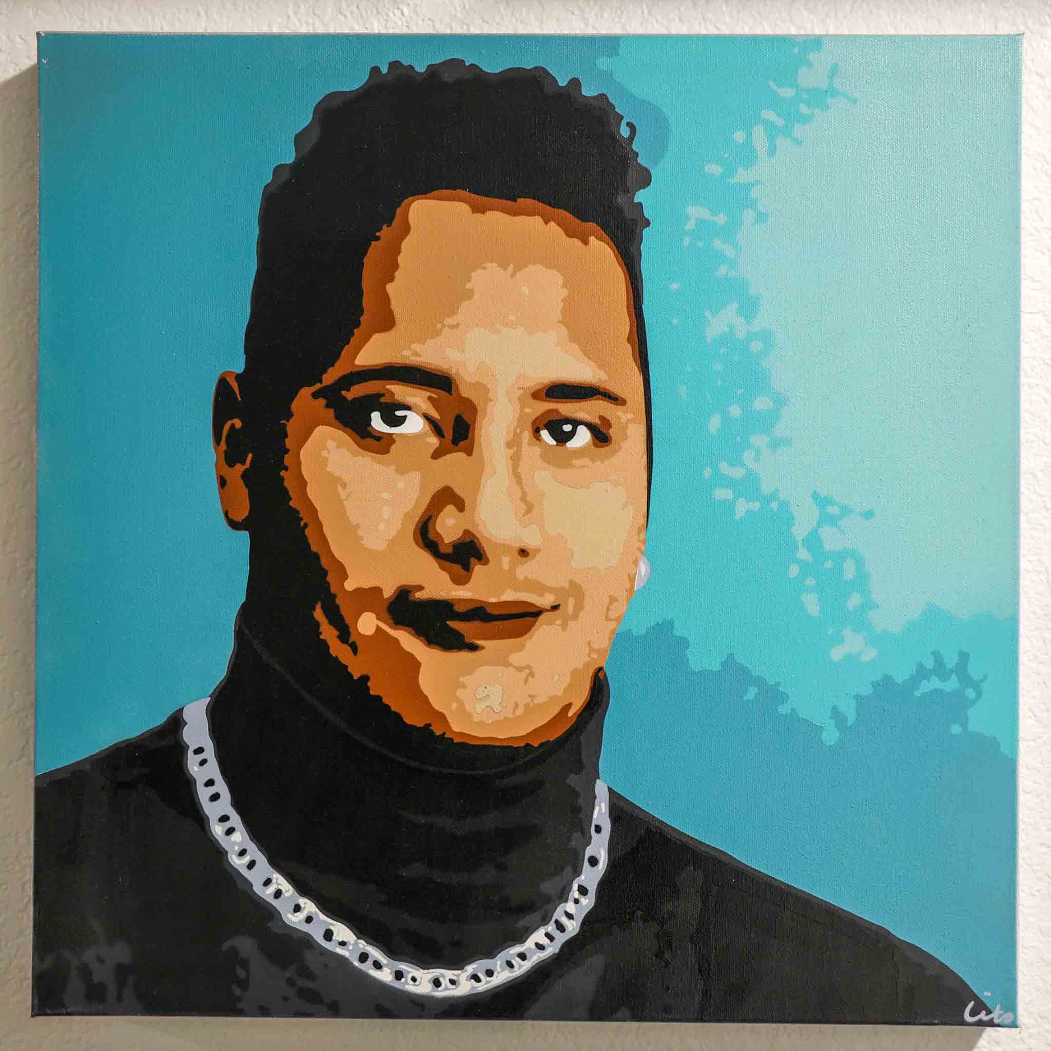 Rock's Turtleneck - original spray painting by Made By Cito