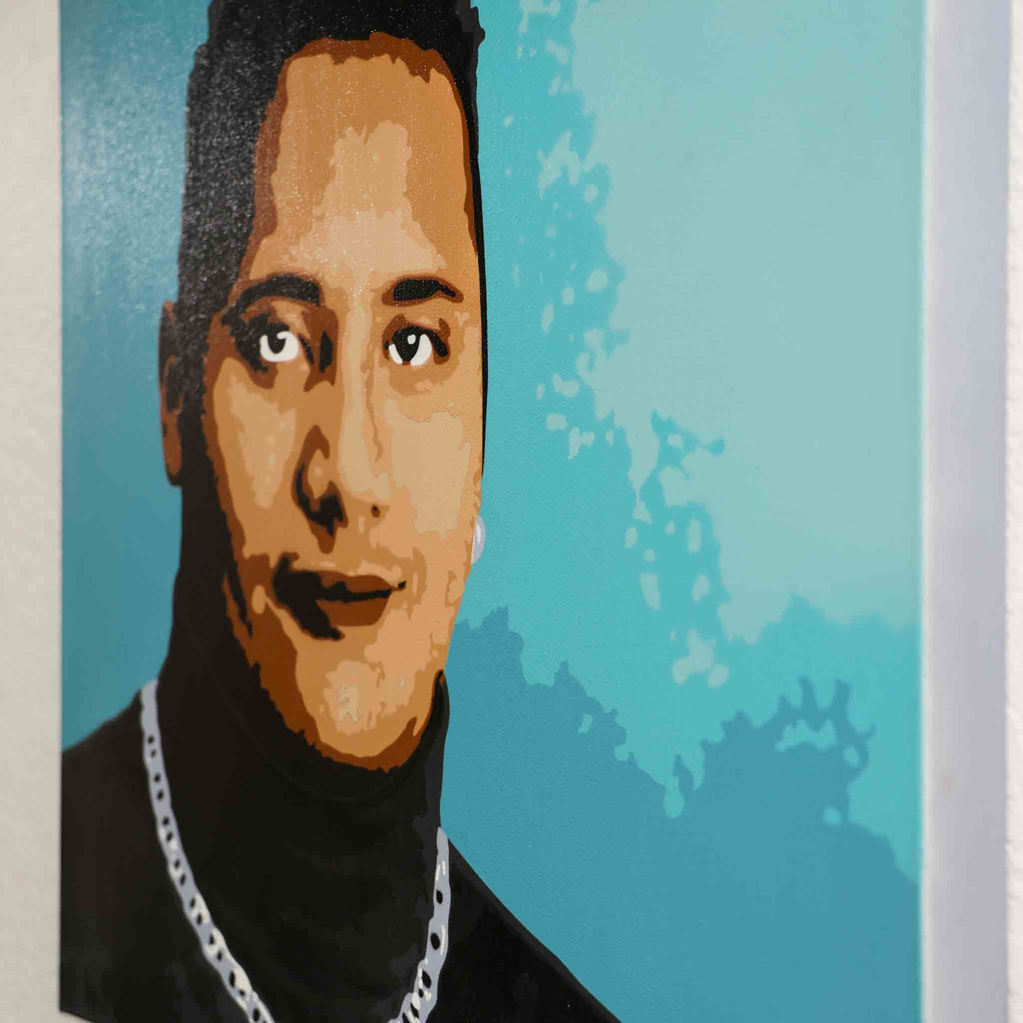 Rock's Turtleneck - original spray painting by Made By Cito