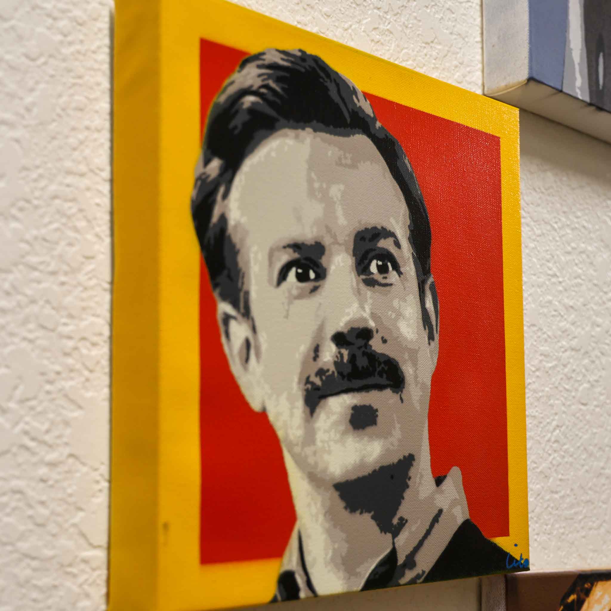 ted lasso canvas painting on wall