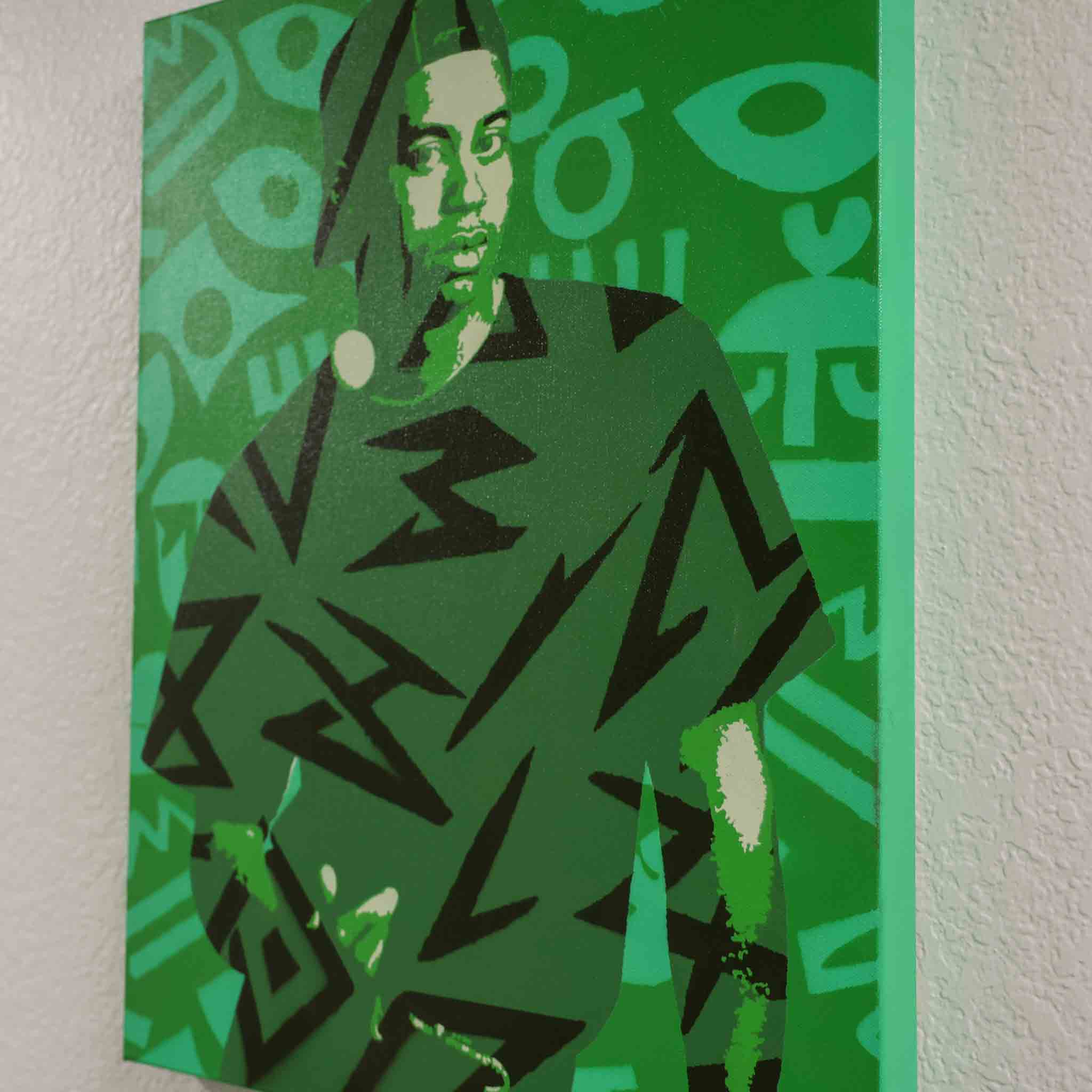 Tiger Woods - original spray painting by Made By Cito