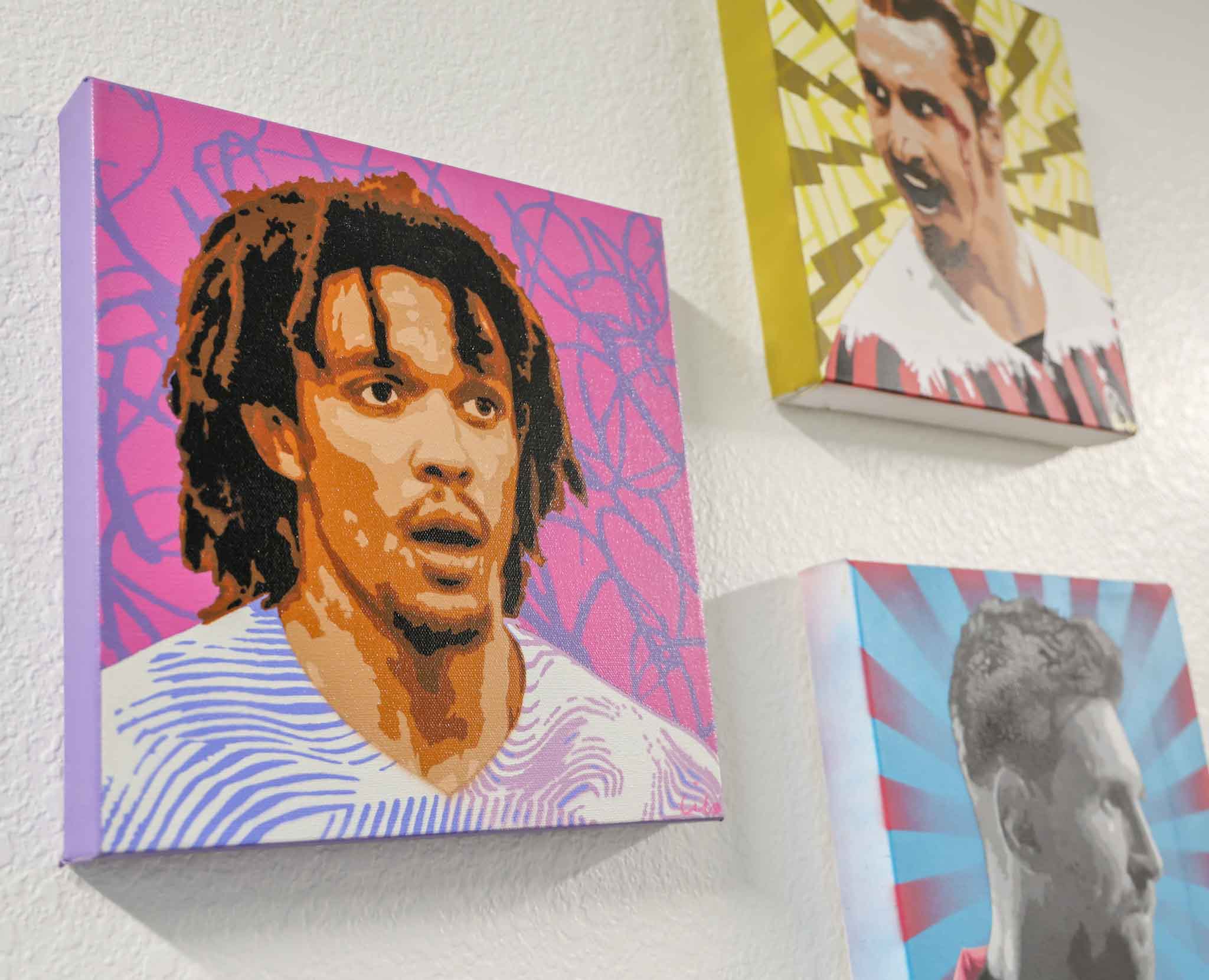 trent alexander arnold painting on wall