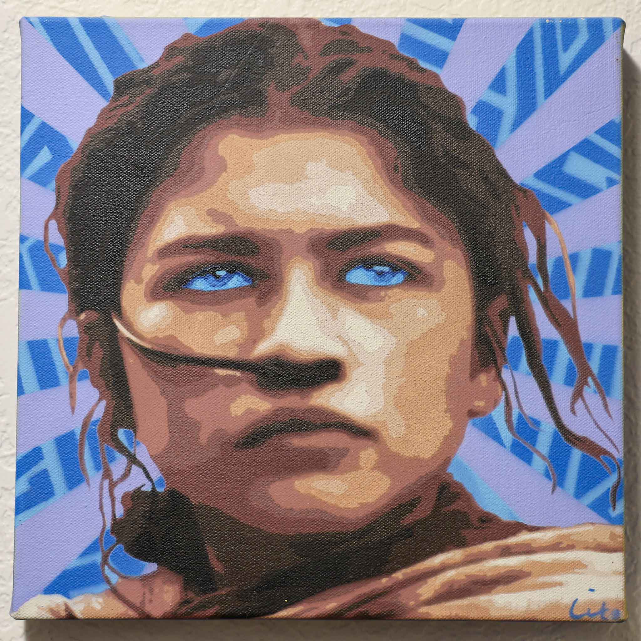 chani dune stencil art painting